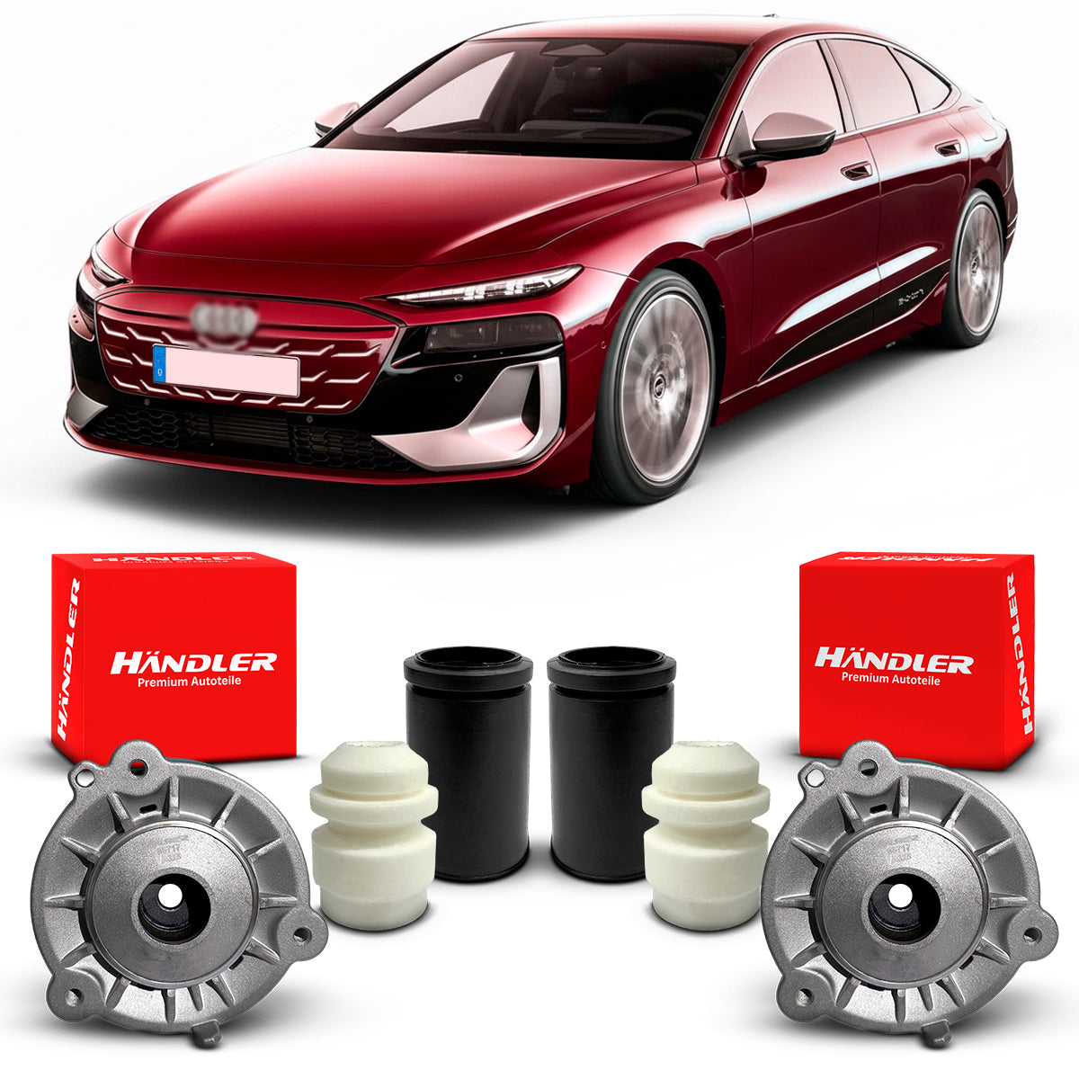 2 Kit Coxim Batente Händler Dianteiro Audi A6 E-Tron 2025 A 2026