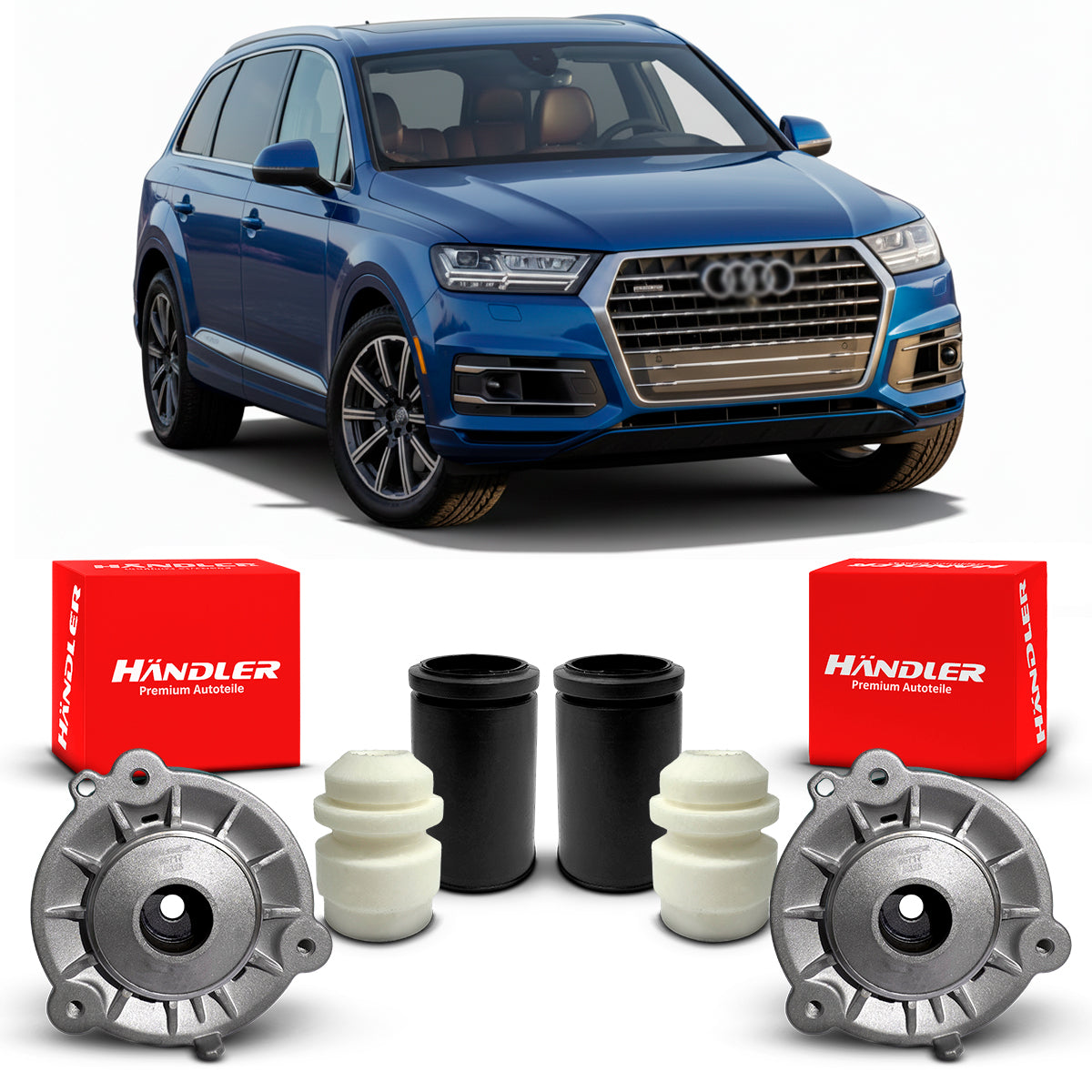 Par Kit Coxim Batente Händler Dianteiro Audi Q7 2016 A 2019
