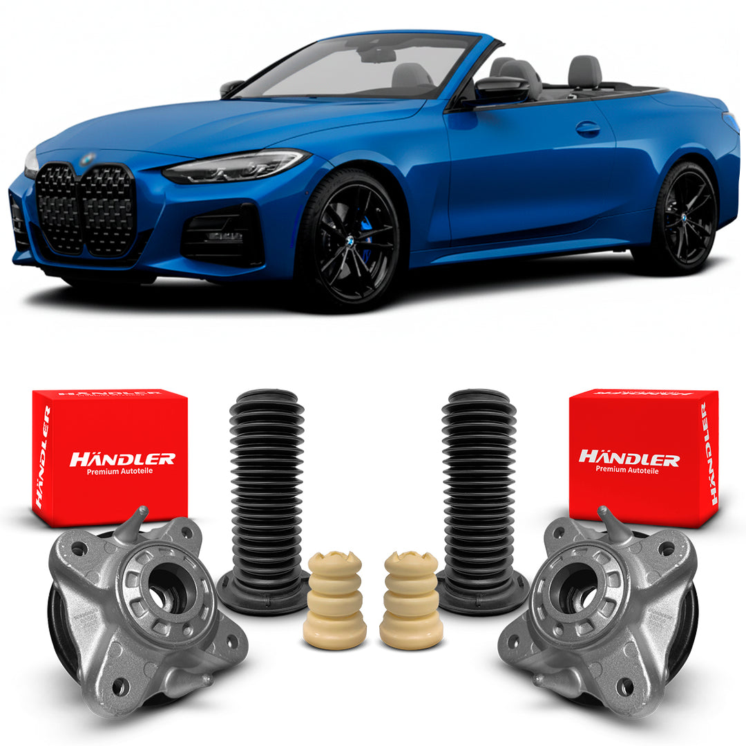 2 Kit Coxim Batente Rolamento Dianteiro BMW 430i G23 2021 A 2022
