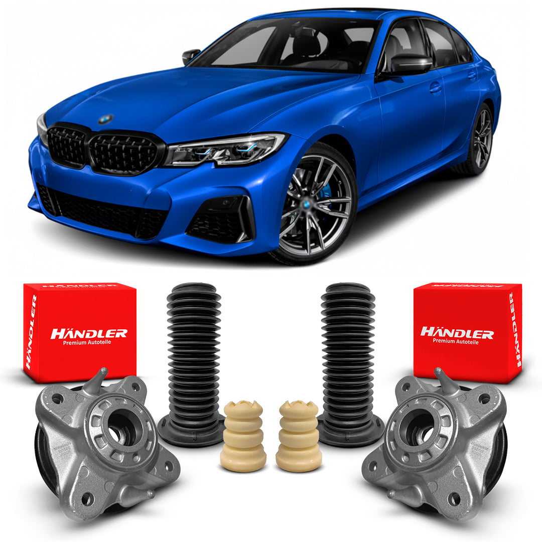 2 Kit Coxim Batente Rolamento Dianteiro BMW M340i G20 2020 A 2022