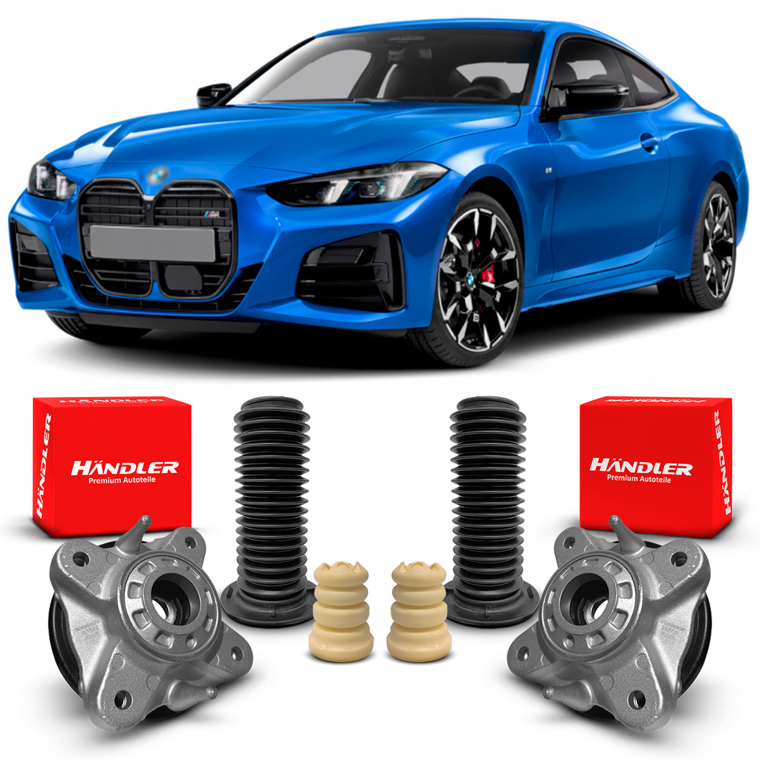 2 Kit Coxim Batente Rolamento Dianteiro BMW M440i G22 2021 A 2022