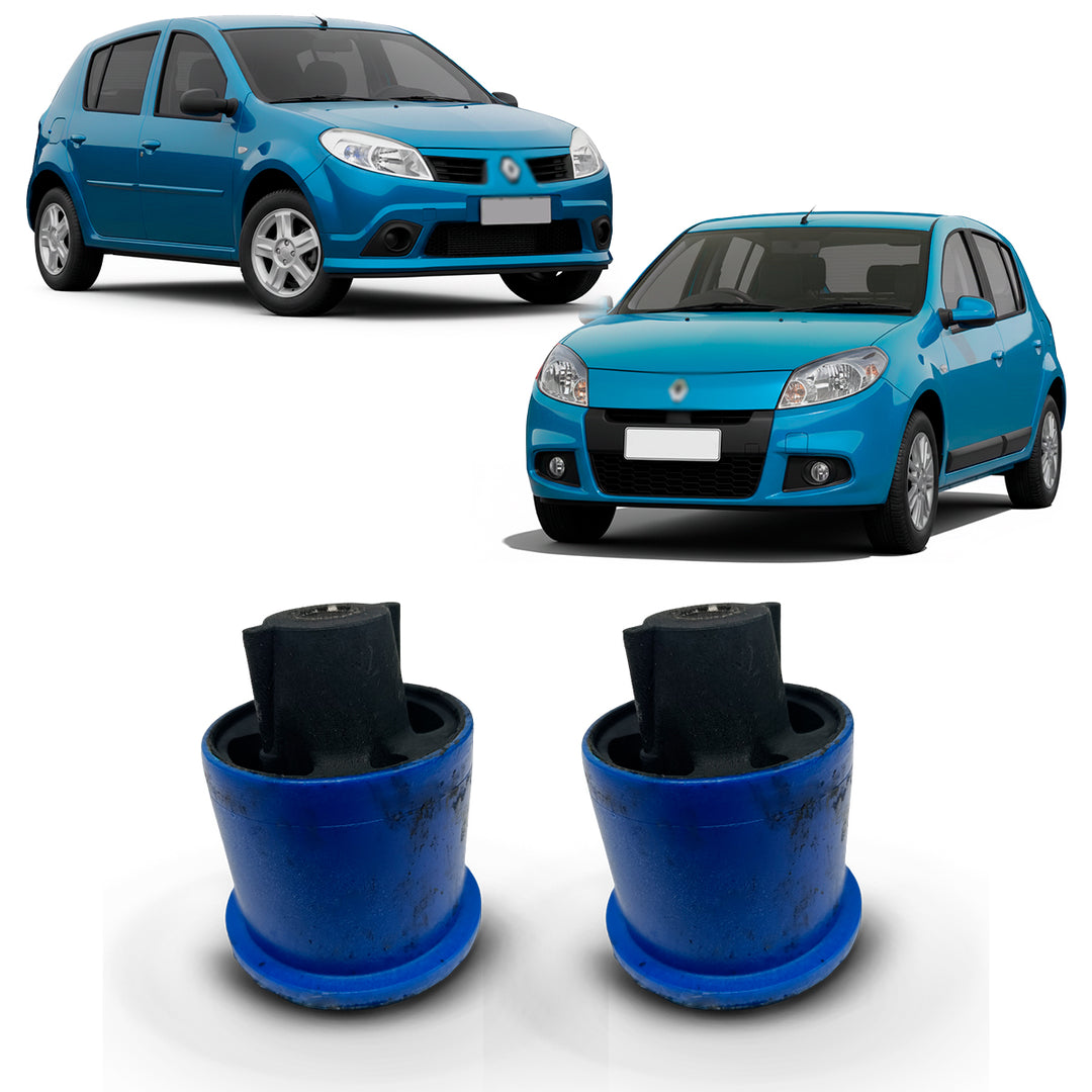 Par Bucha do Eixo Suspensão Traseira Renault Sandero 2008 a 2013